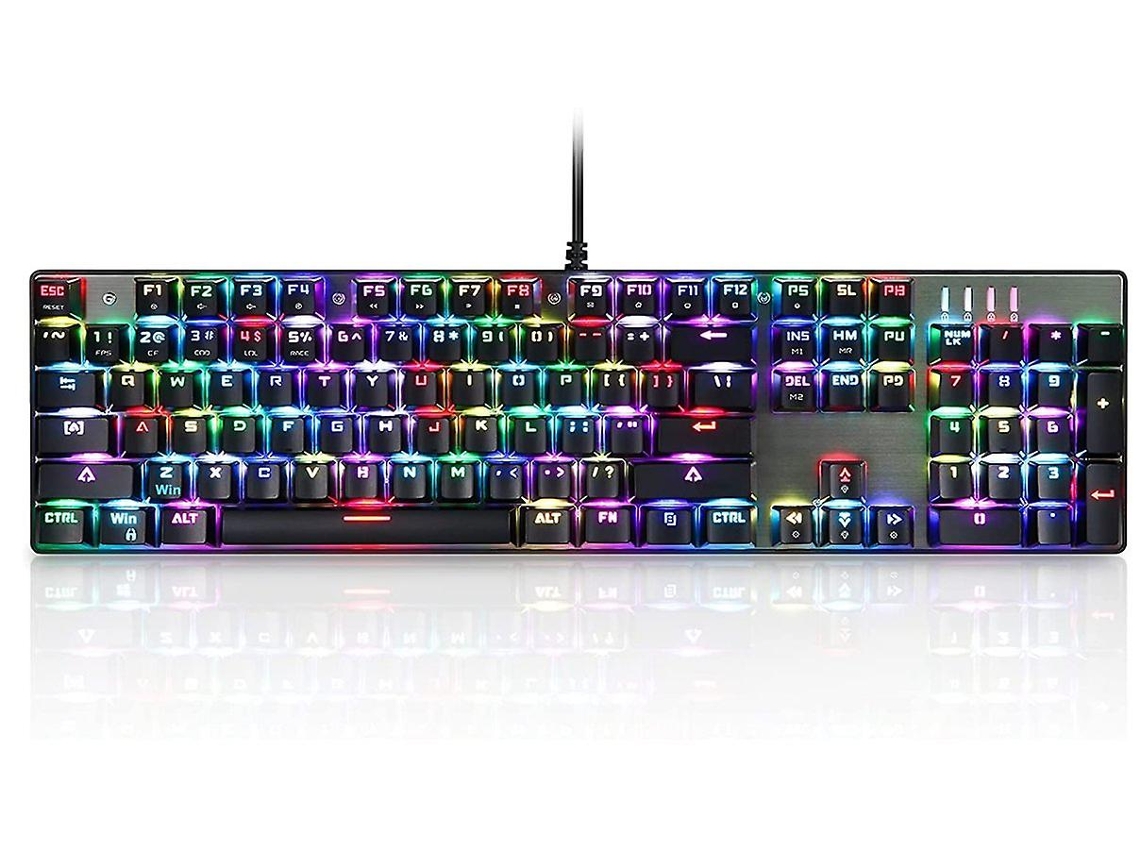 Teclado Mecânico Yizhood 104 Teclas Rgb Aluminio Mac/pc Preto