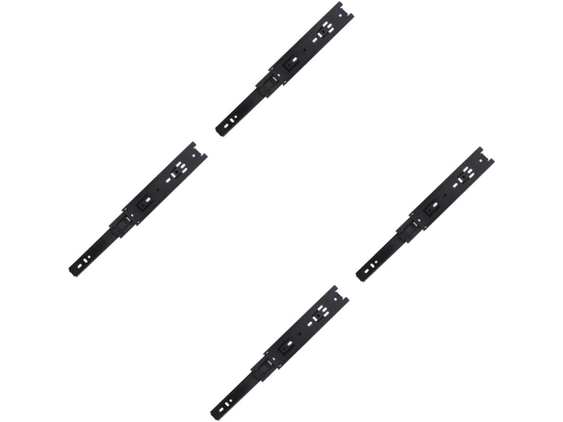 Conjunto De 4 Trilhos Deslizantes Silenciosos Para Gavetas Guarda Roupa, Sistema De Trilhos Deslizantes Reforçados Em