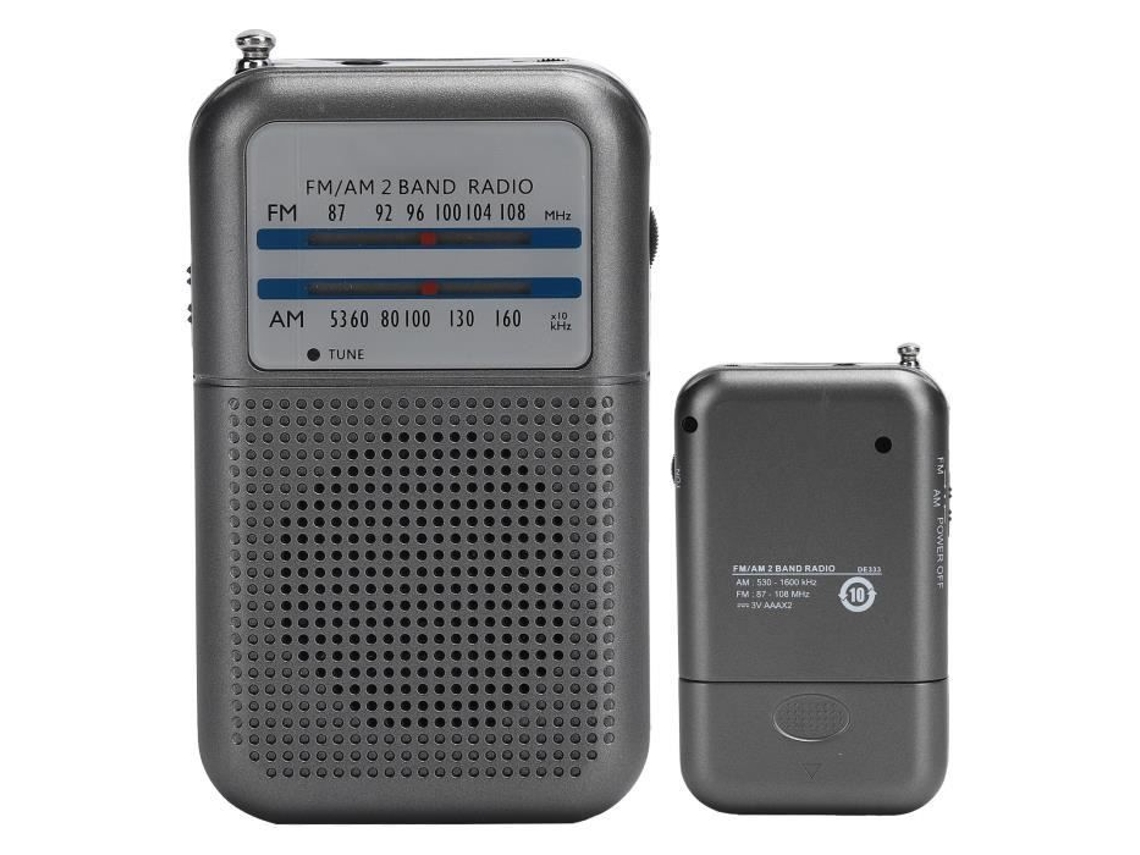 Rádio Portátil HURRISE Am Fm Rádio Digital Rádio de Recepção de Transmissão Am/Fm de 2 Bandas Receptor de Notícias de Som Walkman
