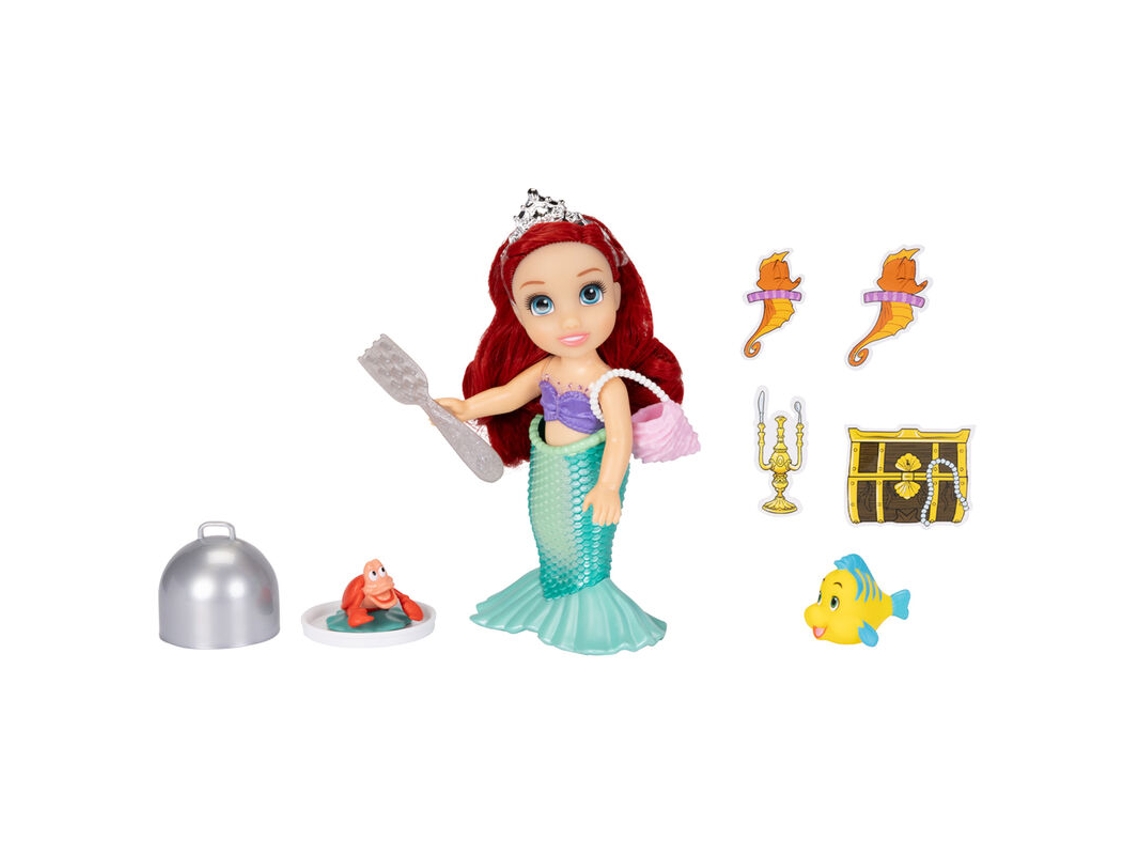 Disney A Pequena Sereia Terra E Mar Boneca Ariel 15cm