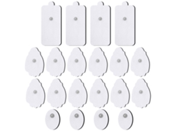 Elétrodos Adesivos CHRUI 20pcs 3.5mm Snap para Tens (branco)
