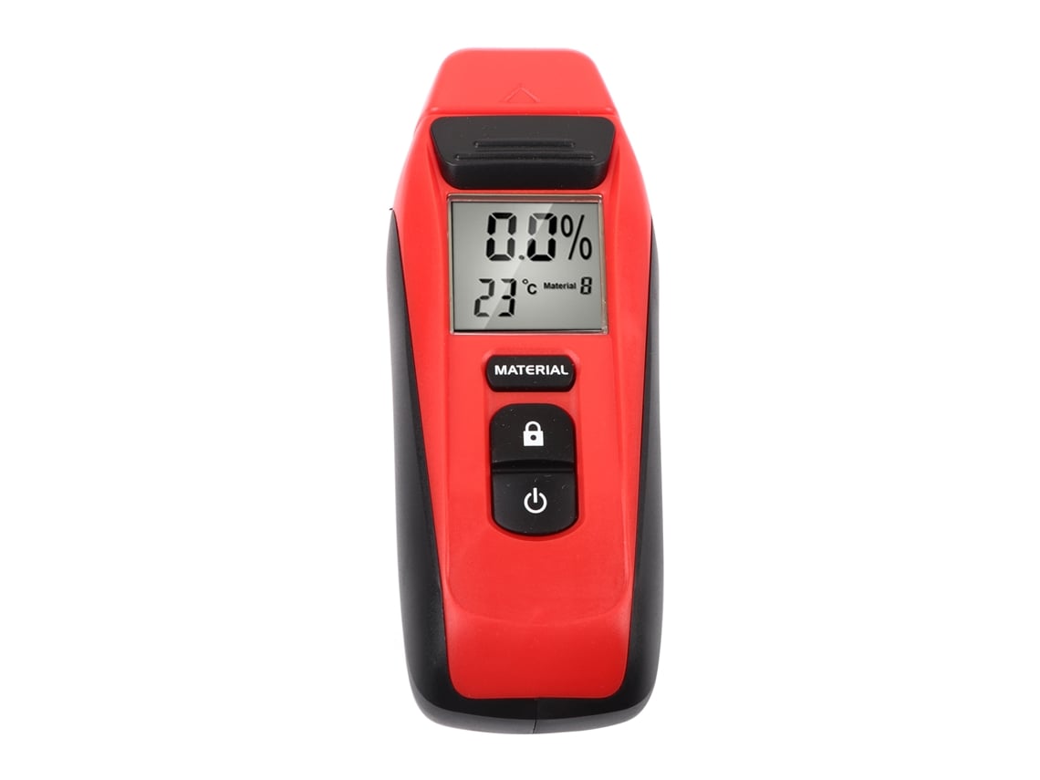 Medidor Digital de Umidade de Madeira com 2 Pinos e Tela Lcd para Madeiras e Materiais de Construção