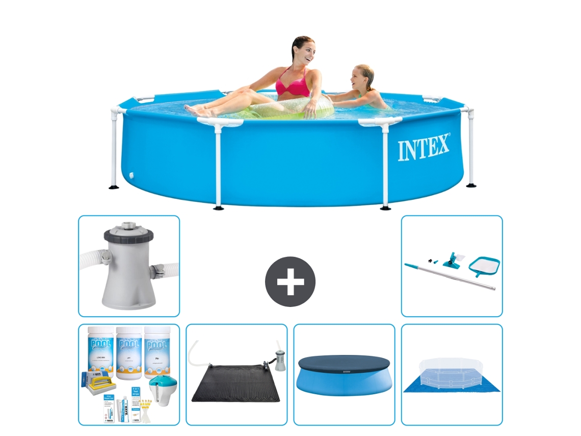 Piscina com Estrutura Redonda 244x51 Cm 7 peças S20387 INTEX