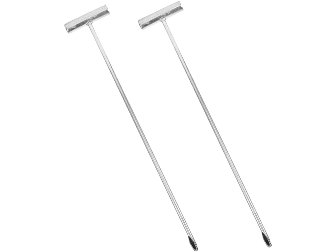 Ganchos Em T De Ferro Reforçado Healvian 2, Anticorrosivos, 50cm De Comprimento, Levantar Tampas De Bueiro E Portas