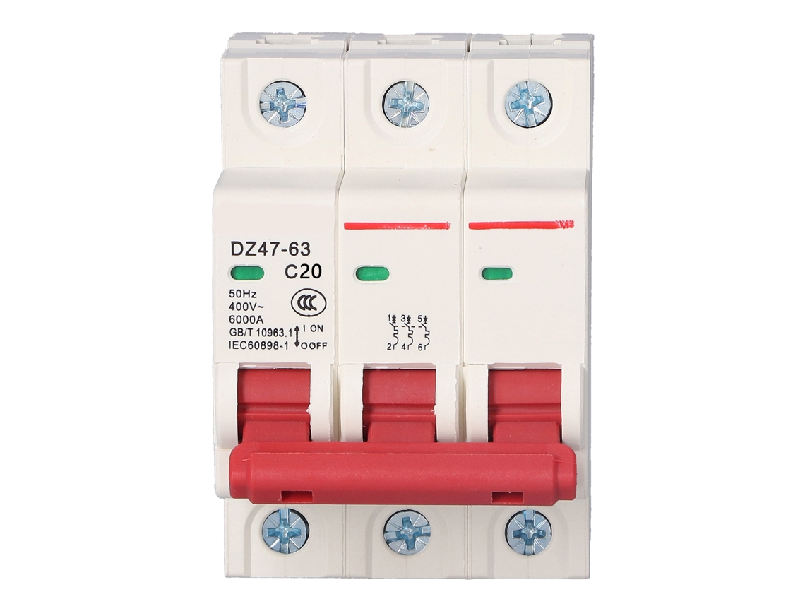 Laxiscreed Disjuntores Miniatura Para Montagem Em Trilho Din, Compatíveis Com Circuitos De 400v Ac