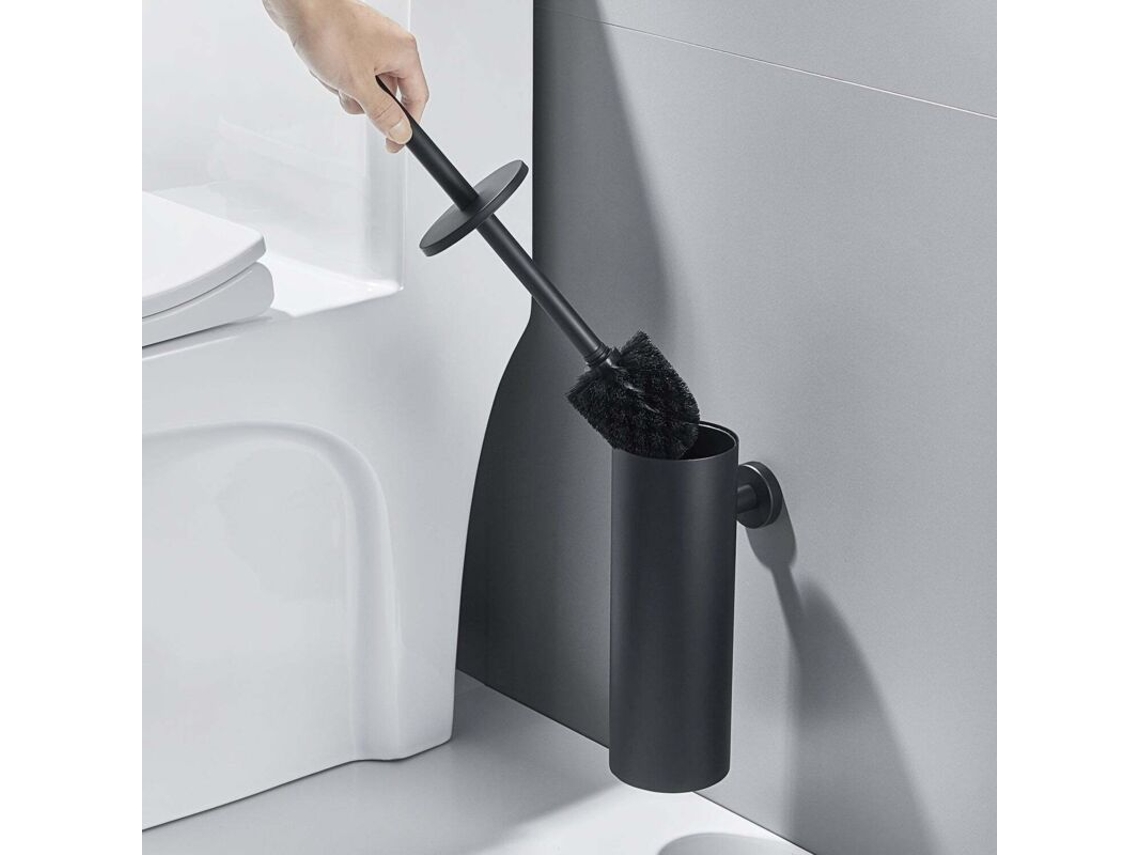 Escova Sanitária de Parede com Suporte, Aço Inoxidável, Cabo Longo, Antibacteriana AQUAFORGE | AQUAFORGE