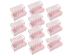 Caixas De Papel Rosa Childweet Para Sobremesas Com Janela Transparente, Pacote Com 10 Unidades, Ideais Para Macarons E