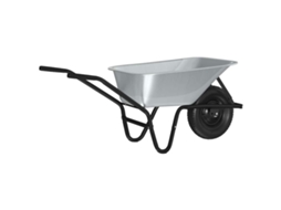 Carrinho de Mão Prata e Preto 141 X 60 X 57 Cm Aço VIDAXL