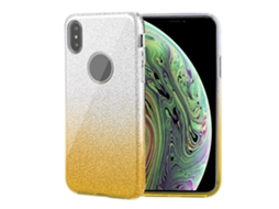 Capa Protectora LAXISCREED Gradiente para Iphone Xs Dourada