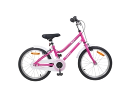 Vidaxl Bicicleta Infantil 18 Polegadas Para 5-7 Anos Rosa Branco