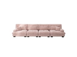 Sofá secional moderno preto, L chenille, chaise longue, 3 lugares, sem montagem, almofadas, bolso ORBITRA COMMERCE