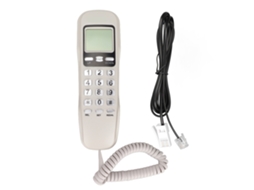 Aetheria telefone de Parede com Fio Multifuncional Retro com Display Lcd para Hotel Casa Escritório Branco Kxt333cid