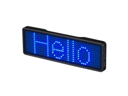 Credencial LED recarregável profissional com tela eletrônica para negócios e eventos | S/MARCA
