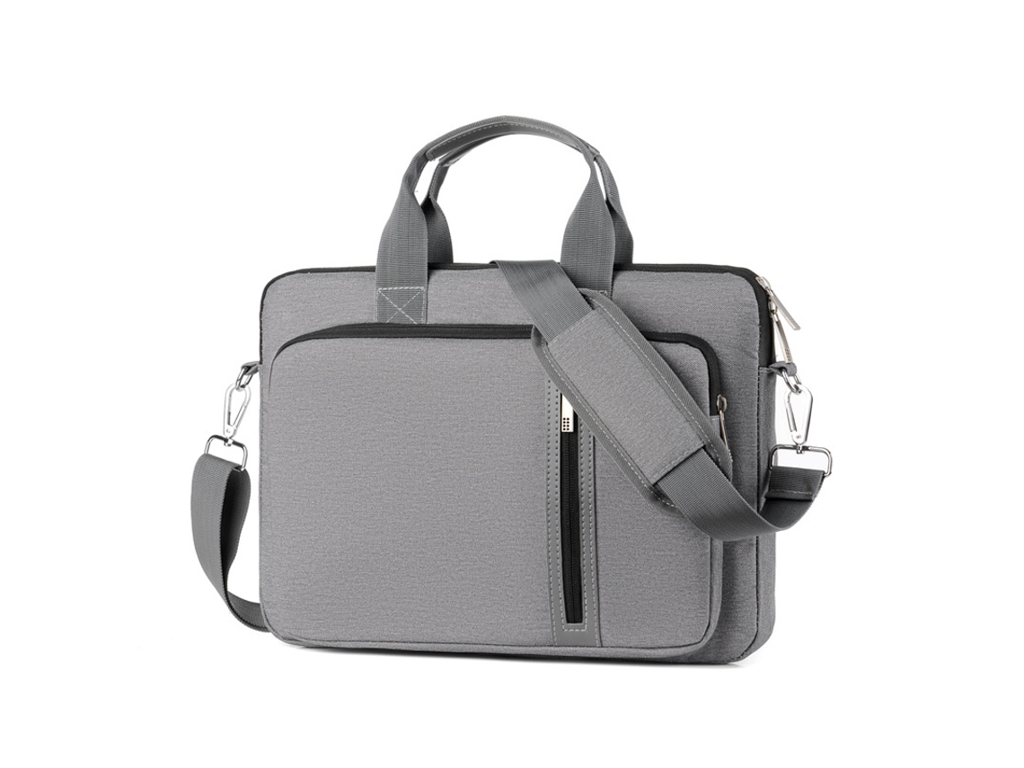 Bolsa de ombro para laptop de 13,3 polegadas, resistente à água e a choques, cinza Cuich