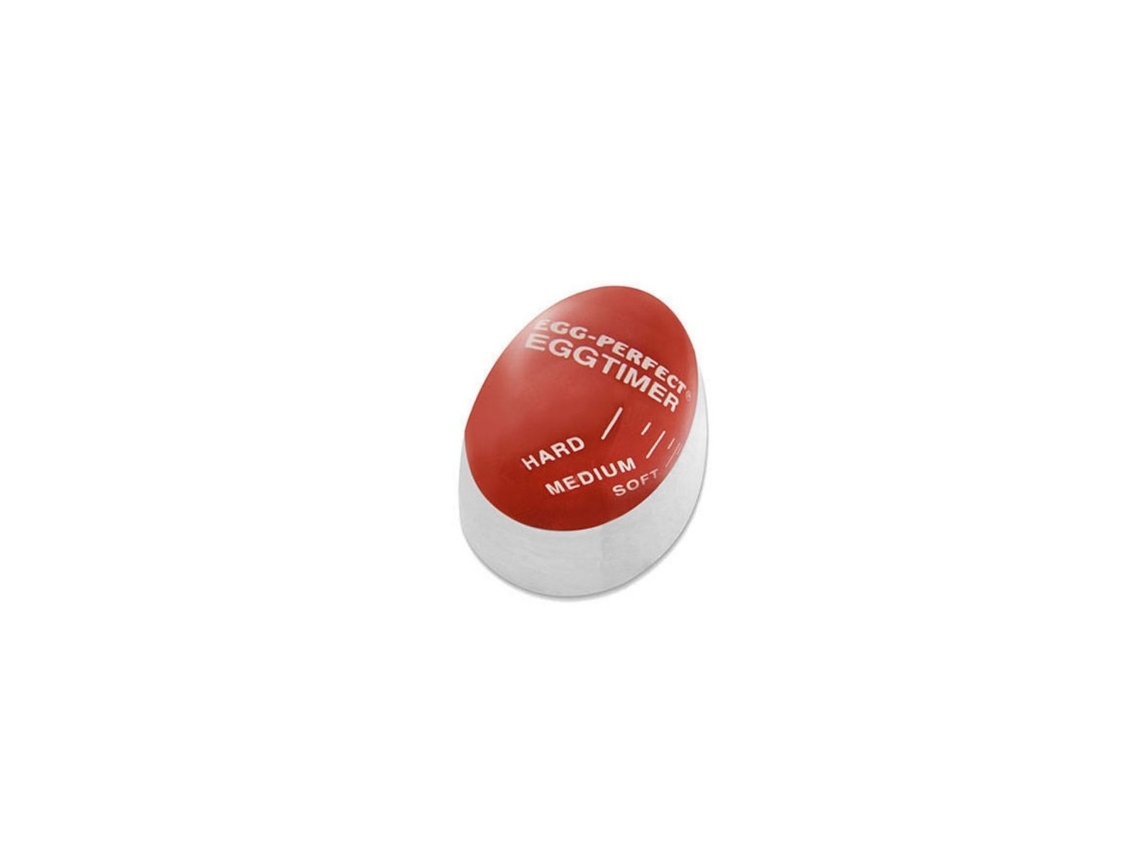 Cronômetro para Ovos, com Indicador de Cozimento, Resistente ao Calor, Vermelho