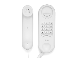 Telefone Fixo Com Fio Com Funções De Silenciamento E Rediscagem Telefone De Parede Fácil De Instalar Brilvibera