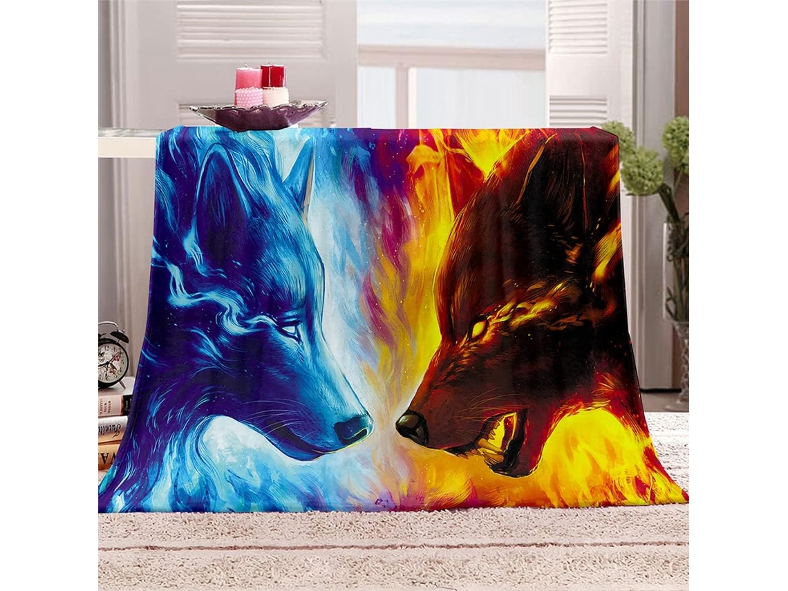 Manta de Flanela Fansu Estampa 3d Quente e Macia Microfibra Ideal para o Inverno Perfeita Cama Ou Sofá Adequad