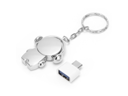 2026 memoria Usb 2.0 128gb Pendrive Metal Cartoons para Carro e Computador Acessórios Presente Prata Lua