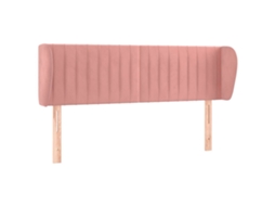 Cabeceira C/ Abas Veludo 147x23x78/88 cm Rosa MAISON EXCLUSIVE