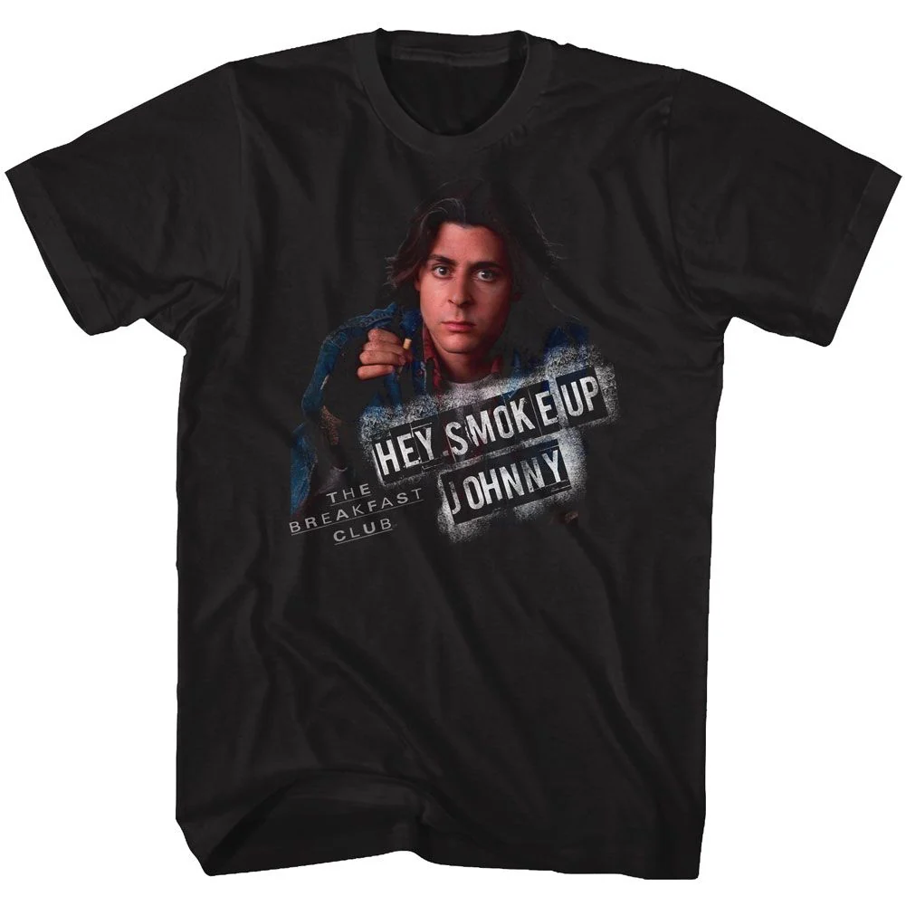 Rockinstone Breakfast Club Movie Smoke Up Black Adult T-shirt Size:l