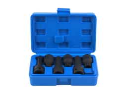 6 Pçs Adaptador De Soquete Neumático Aço Cr-mo 1/2 M14 M16 M18 Conjunto Soquete De Ar
