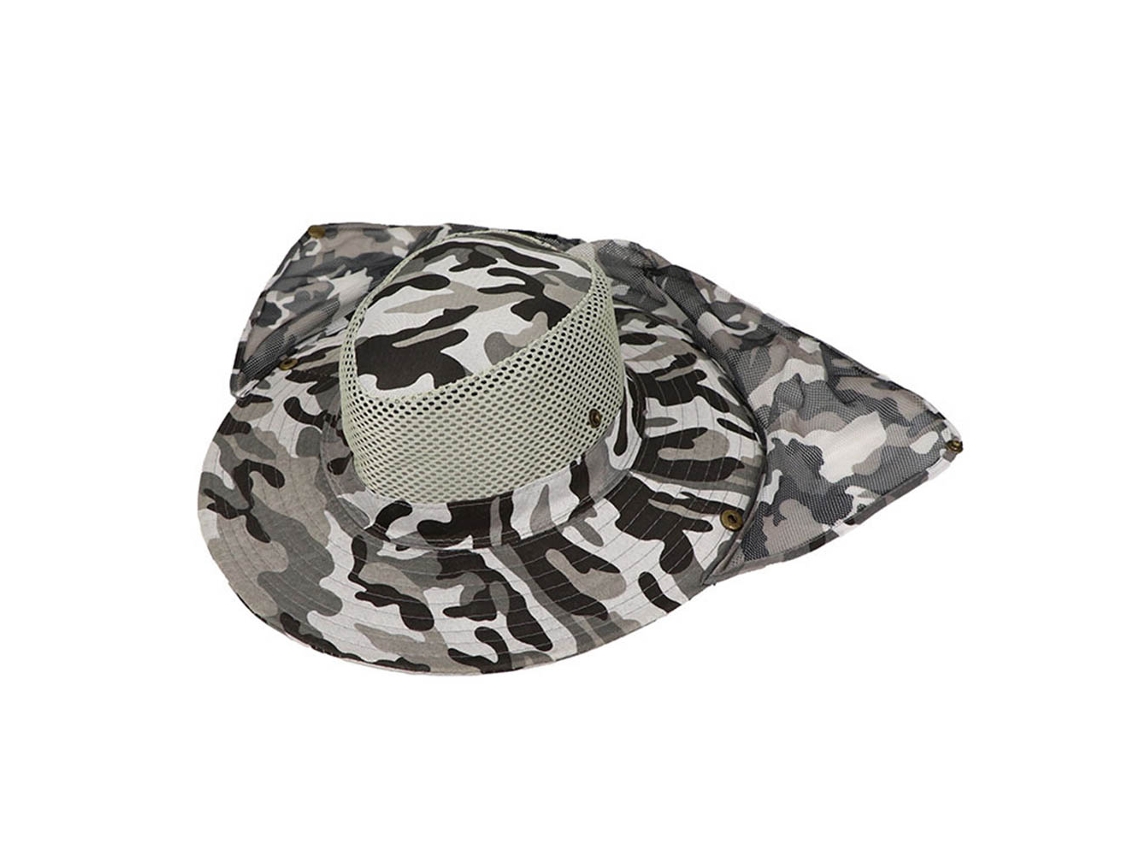 Chapéu de Pesca Camuflagem Proteção Solar