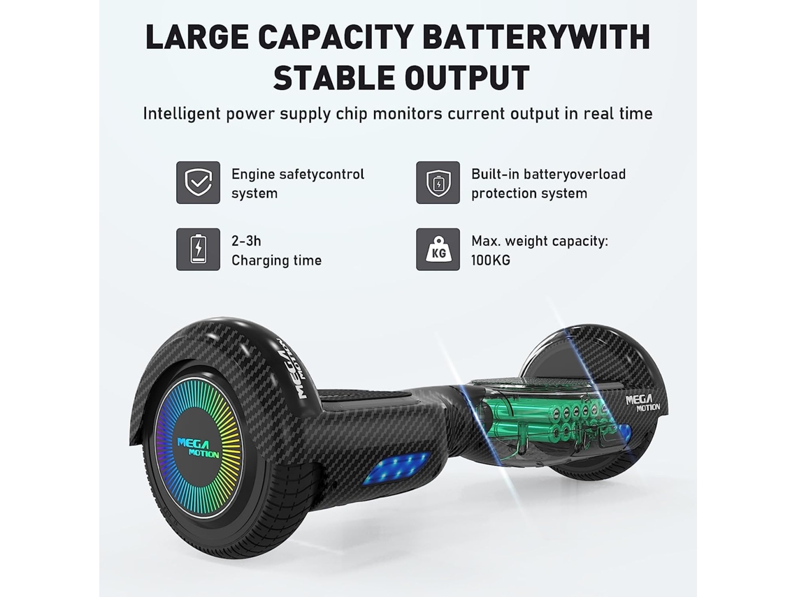 Hoverboard mega motion 2025 bluetooth