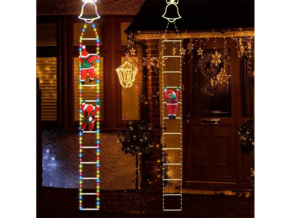 C/ Escada De Escalada De Papai Noel Led String Light 220v