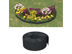 Vidaxl Bordas De Jardim 4 Pcs 10 M 20 Cm Polietileno Preto