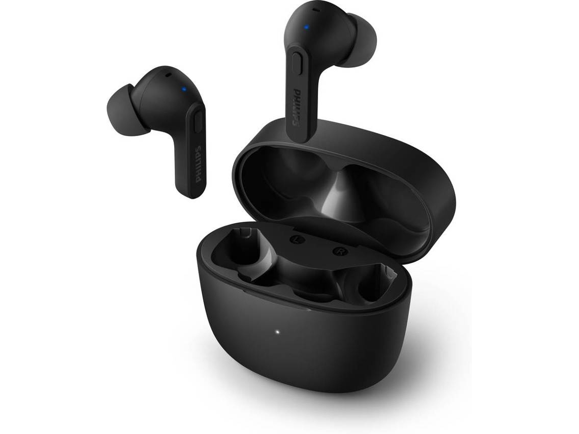 Auriculares Bluetooth True Wireless PHILIPS Tat2206Bk (Outlet Grade A - In Ear - Microfone - Preto)