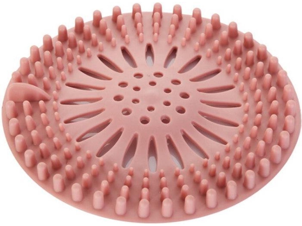 Tampa De Ralo, Bloqueador De Cabelo, Antientupimento, Desentupidor, Prático Para Pias, Chuveiros E Banheiros, Filtro, Rosa