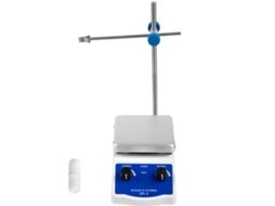 Agitador Magnético Sh 2, Misturador de 100 a 2000 Rpm, com Placa Aquecimento, Velocidade e Temperatura Ajustáveis, para Laboratório, Barra Agitação