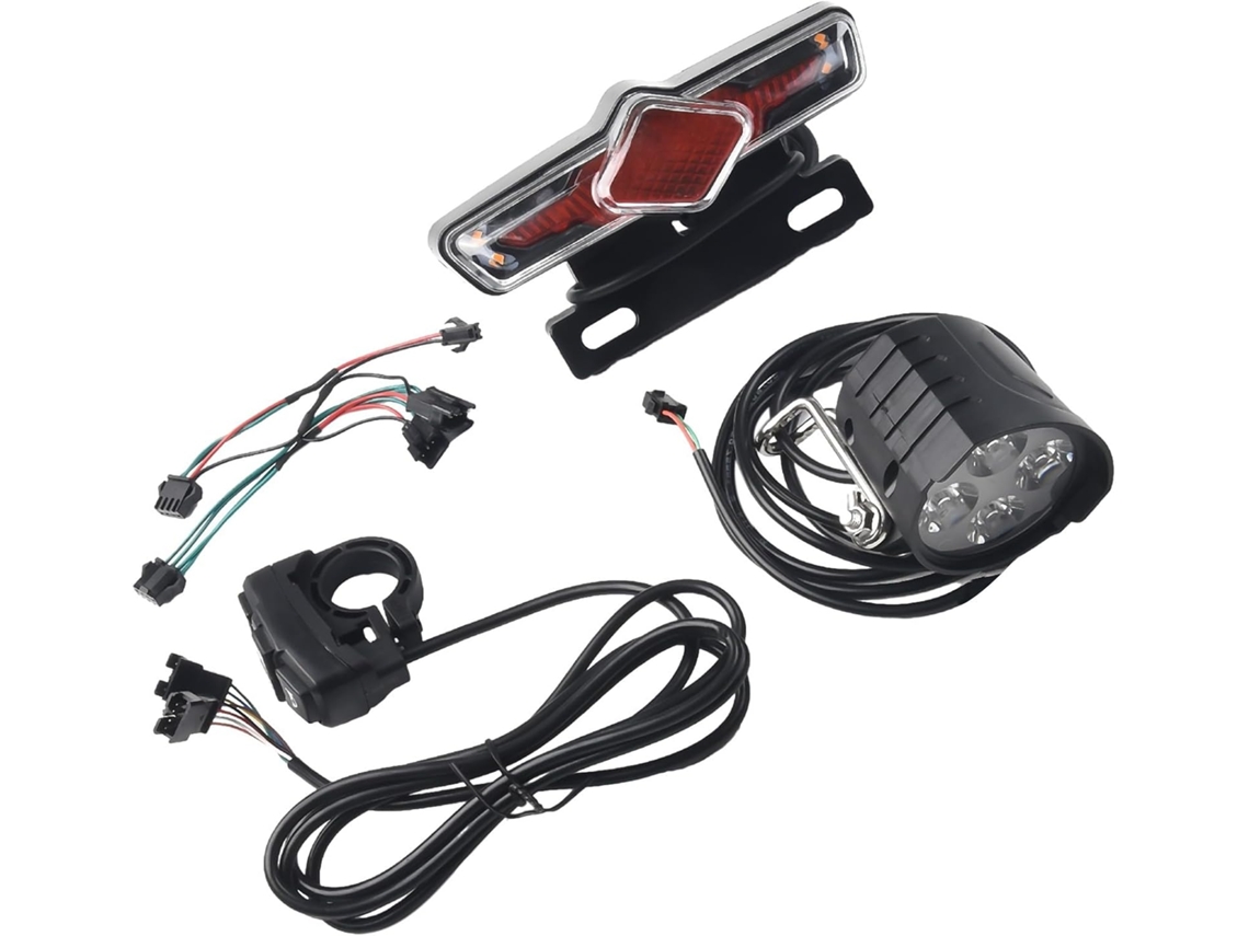 Conjunto De Luzes Para Bicicleta Elétrica Com Interruptor Dk336