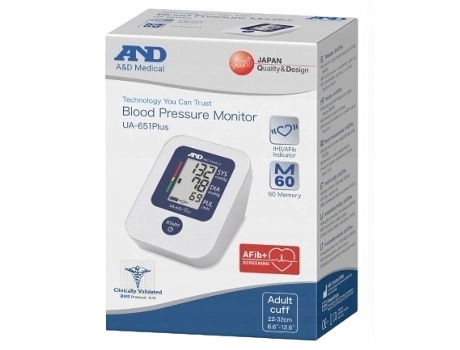 Medidor De Pressão Arterial Automático De Braço And Ua 651 Plus, 1 Unidade Diagnosis