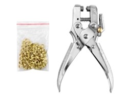 Alicate De Ilhós, Prensa De Ilhós, 100 Ilhós De 5 Mm Para Tecidos, Roupas, Sapatos, Bolsas E Artesanato