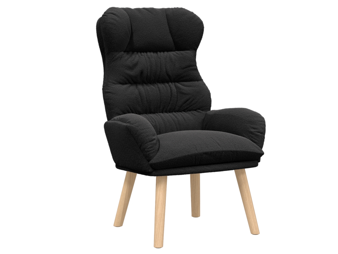Conjunto 1 Poltrona Vidaxl Preto Tecido (69 X 74 X 93 Cm)