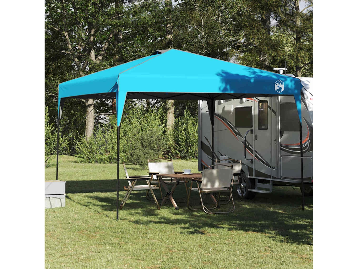 Vidaxl Tenda De Toldo 290 X 290 X 251 Cm Azul Tecido