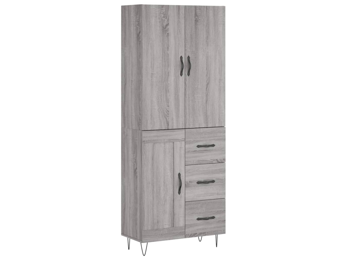 Highboard, Highboards Vidaxl Cinzeto Madeira Processada (n/a)