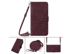 Capa De Celular Infinix Note 8 Crossbody Com Aba E Textura 3d Em Couro