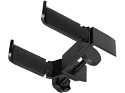 Suporte Para Fones De Ouvido Cabilock Com Gancho Duplo, Suporte Versátil Para Fones De Ouvido Mesa Em Plástico Preto E