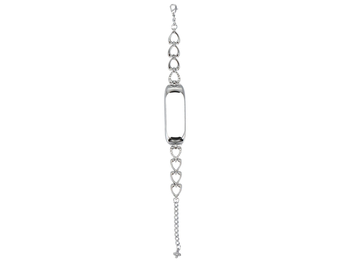Pulseira De Relógio De Metal Confortável De Usar, Pulseira De Relógio Prateada 24 X 2 Cm, 1 Conjunto Olysi Shop