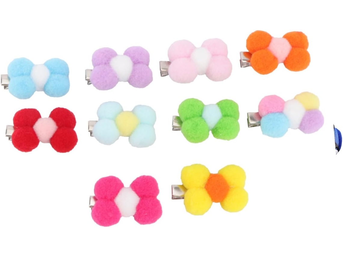 Conjunto De 10-mini Presilhas Cabelo Cães E Gatos, Laços Resistentes E Elegantes, Acessórios De Moda Cães E