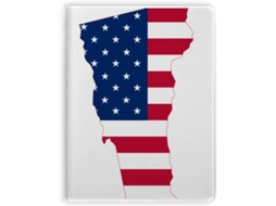 Carnet De Notas Em Forma De Drapeau De Estados-unidos Com Sopa De Cobertura Motif Carte Des États-unis