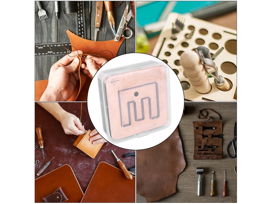 Ferramentas De Perfuração Para Artesanato De Couro Com Letras Maiúsculas Punzões Moldes De Corte Diy