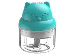 Mini Processador De Alimentos Elétrico, Mini Picador, Azul