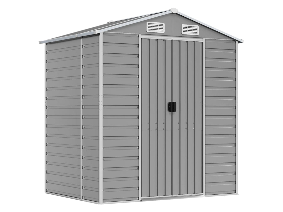 Abrigo VIDAXL Cinzento Aço (191x130x198 cm)