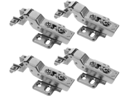 Dobradiças Didiseaon Para Armários, Prateadas, Com Amortecimento Hidráulico, Design Silencioso, Conjunto De 4 Peças, Em
