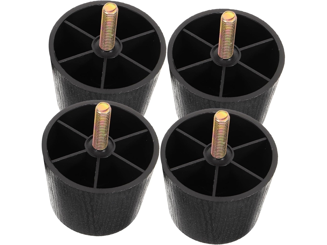 Conjunto De 4 Pés Niveladores Ajustáveis Com Parafuso Para Móveis, Ideais Para Armários E Sofás Leves Duráveis