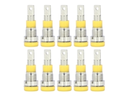 10pcs Tomada de Banana 4mm, ABS, Latão com Camada de Níquel | S/MARCA