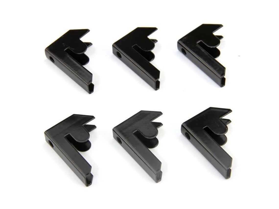 6 Conectores de Estante T-Rax Pretos